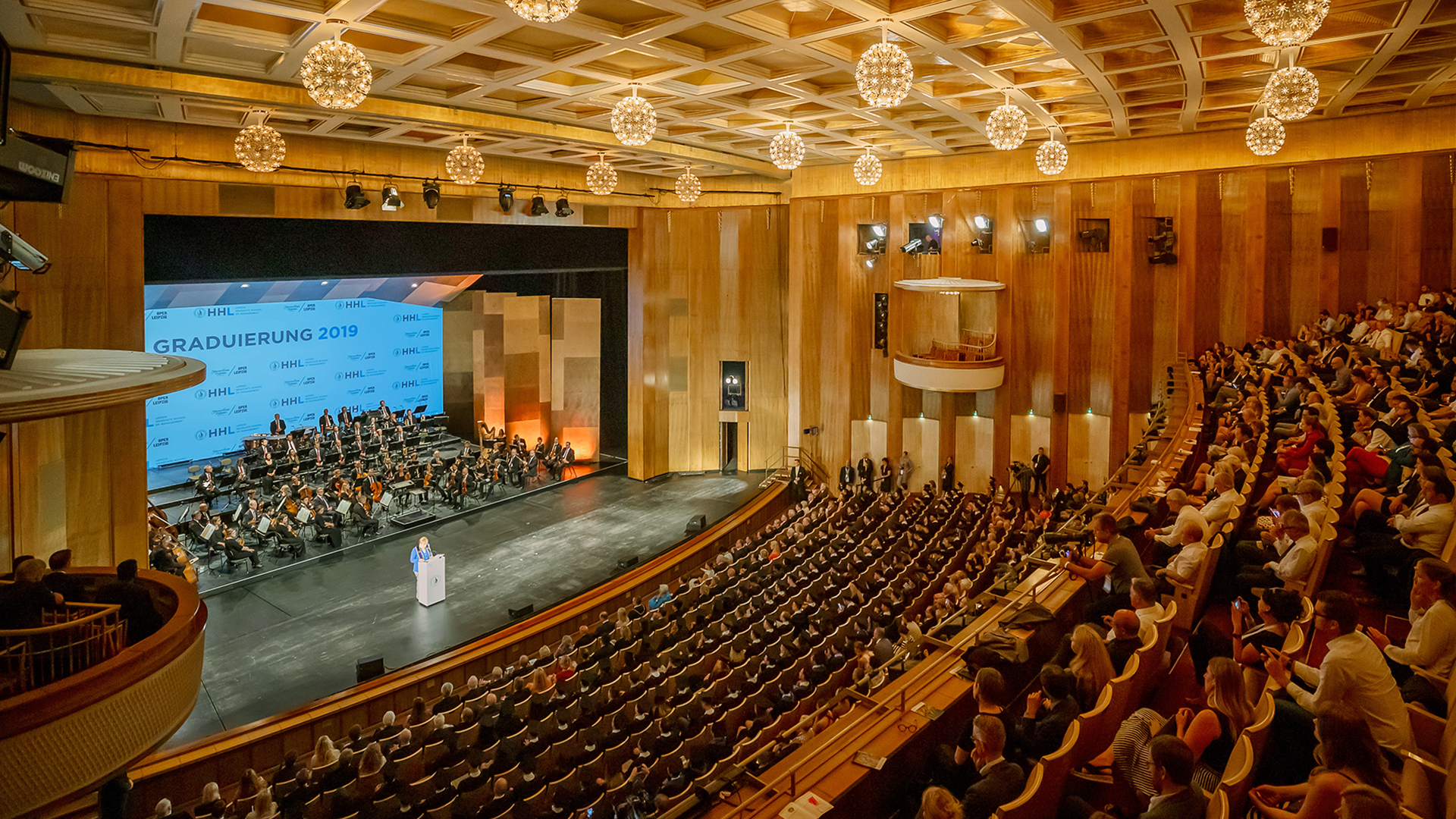 Graduierung der HHL Leipzig 2019 in der Oper zu Leipzig.